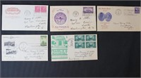 US Stamps 100+ First day covers 1930s-40s