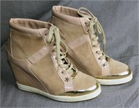 Jimmy Choo Suede High top Shoes, Sz 39.5