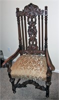 Contemporary Georgian Style, Carved Back Chair
