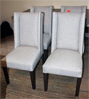 Set of 4 Upholstered Chairs