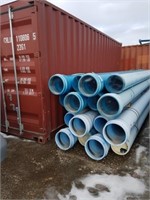 16pc 20 foot by 10 inch PVC pipe
