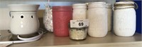 painted jars & Scentsy wax warmer(r2)