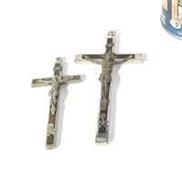2 croix ''Skull Crossbones'' antiques