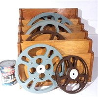 Filière en bois et bobines de films