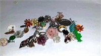 Bag of mixed single clip earrings