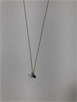 14 k Chain with Pearl and Royal Pendants