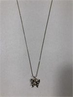 .925 Chain with Butterfly Pendant