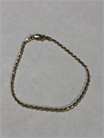 14 k Rope Bracelet