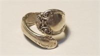 Alvin Sterling French Scroll Ring