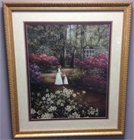 1997 GLYNDA TURLEY’S HAND IN HAND FRAMED PICTURE