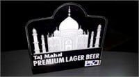 Taj Mahal premium Lager beer sign 14 and 1/2 by 14