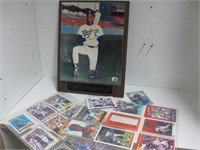 DARRYL STRAWBERRY AUTOGRAPHED 8x10 + CARDS