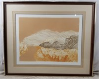 B Wood Mountain Road Numbered Print Litho