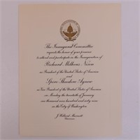 Nixon Inauguration Invitation, 1-20-1969