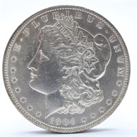 1904-O Morgan Silver Dollar - AU