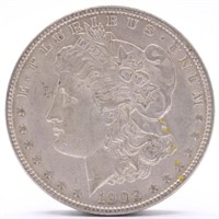 1902-P Morgan Silver Dollar - AU