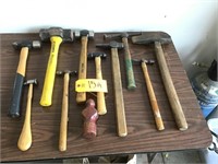 Lot of 11 Shaping Hammers/BalckSmith tools