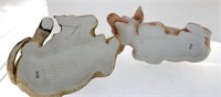R. J. Brown R.S.L. Porcelain Calf, Mare, Lamb, Pig