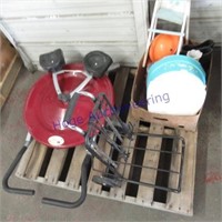 Luggage carrier, ABS exerciser