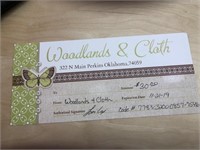 Woodlands & Cloth Gift Card