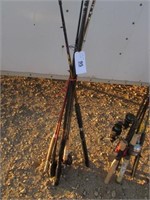 3 Fly Fishing Poles, 2 Rods