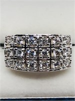 Valued $320 S/Sil CZ Ring