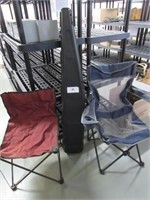 Plastic Rifle Case, 2 Camping Chairs