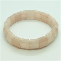 Valued $120   Rose Quartz Flexible  Bracelet