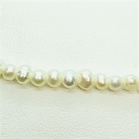 Valued $100 Sil Fresh Water Pearl Bead Necklace