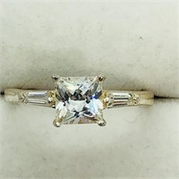 Valued $100 Sil CZ Ring