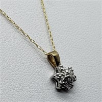 Valued $300 10K  1 Diamond 1Gm Necklace