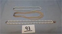 3 BEADED NECKLACES
