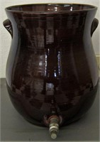 Brown  ceramic beverage container