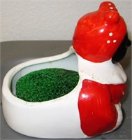 Ceramic Aunt Jemima scrubbee holder