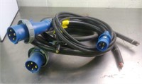 3 heavy duty electrical cords