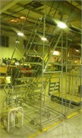 10 step rolling Warehouse ladder