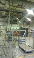 10 Step rolling Warehouse ladder