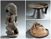 3 Central African utilitarian objects. 20th c.