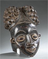 Bamileke helmet mask. 20th century.