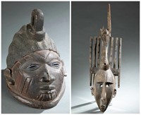 2 West African masks. 20th century.