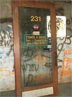 HEAVY STORE FRONT DOOR #231 COCA-COLA SIGN