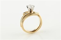 14kt Yellow Gold Diamond Solitaire Ring