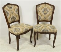 SET OF FOUR VINTAGE FRENCH STYLE SIDE CHAIRS