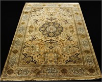 HAND KNOTTED PERSIAN SILK QUM RUG