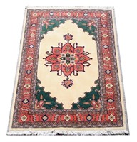 HAND KNOTTED PERSIAN HERIZ RUG