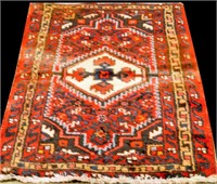 HAND KNOTTED PERSIAN HAMADAN RUG