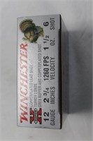 Winchester 12 Gauge 2 3/4" 1 1/2 6 shot 20 shells