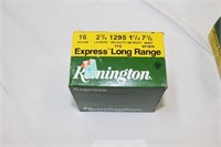 Remington 16 gauge 2 3/4" 7 1/2 shot 50 shells