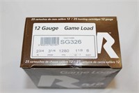 Game Load 12 gauge 2 3/4 3 1/4 1 1/8 6 shot 50