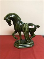 Green Ceramic Horse